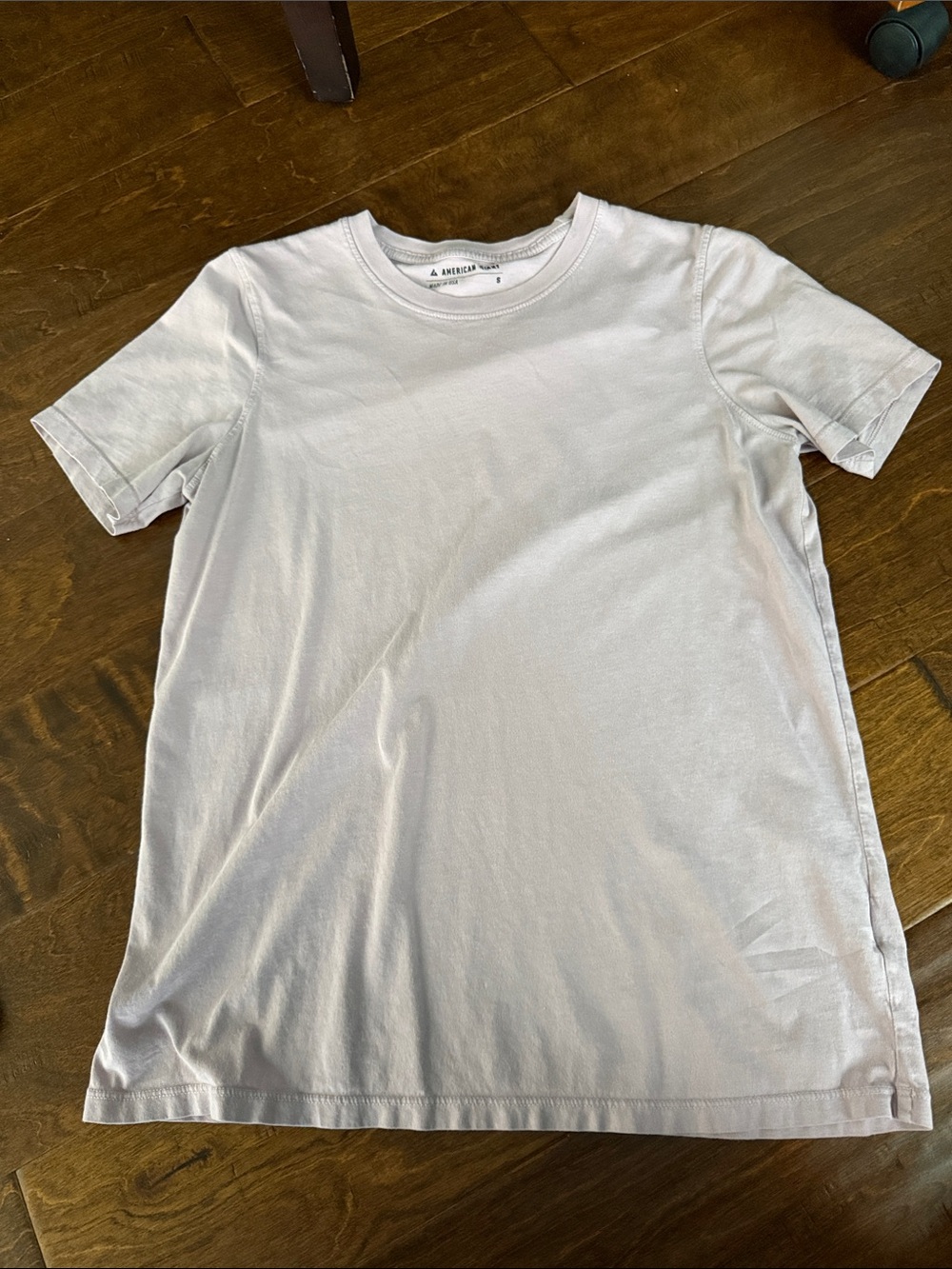 American Giant Women’s Pale Lilac Crew Neck T-shirt